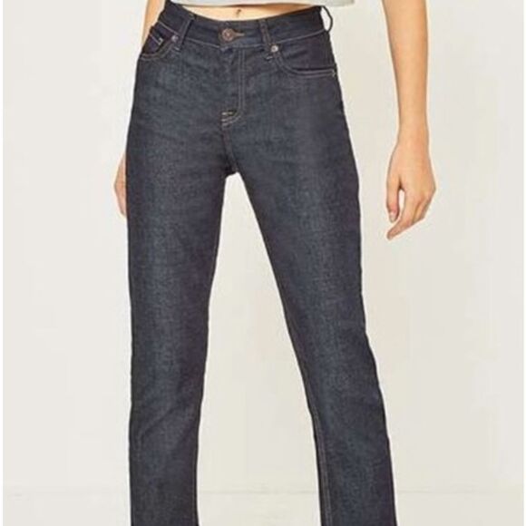 BDG Urban Outfitters AXYL High Rise Raw Hem Dark Wash Jeans Size 30 - Picture 14 of 14